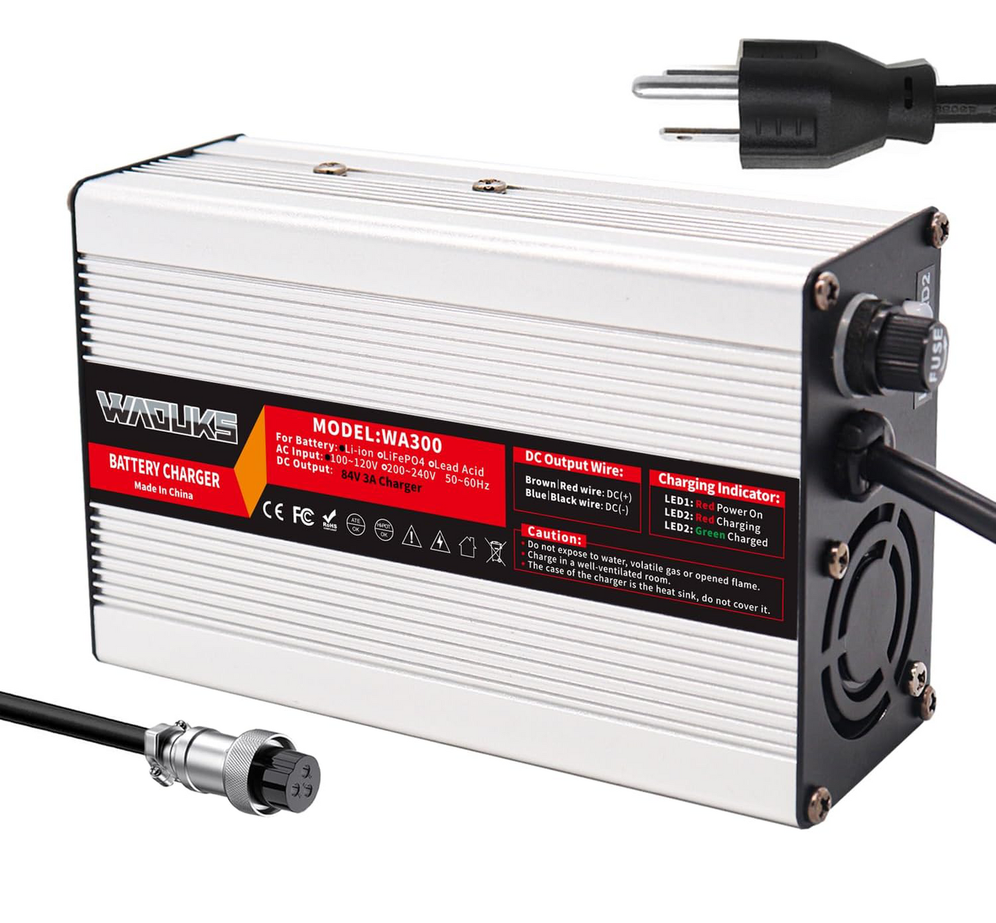 Charger 72V battery (84V max)
